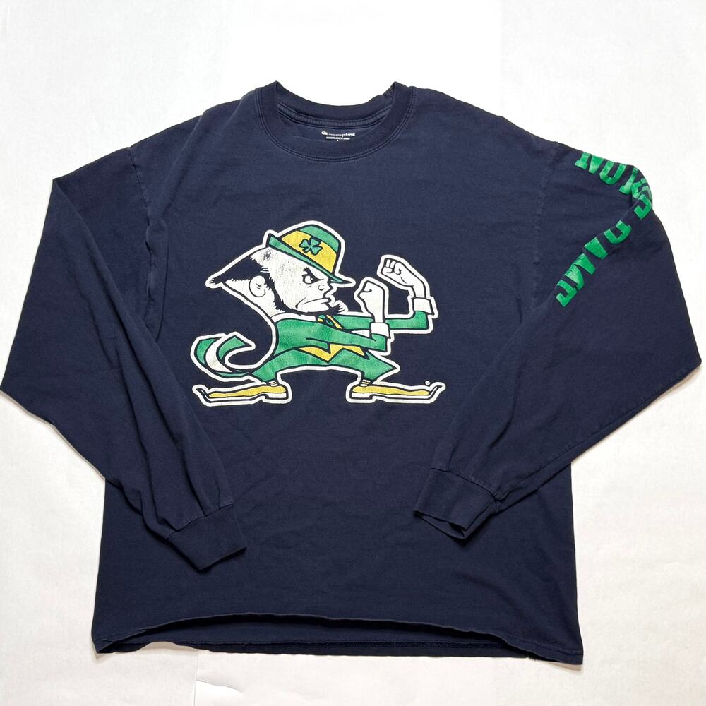 Champion Notre Dame Fighting Irish long sleeve Shirt size Large